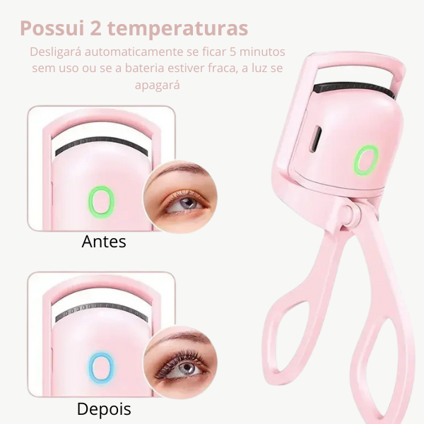 Modelador de cílios elétrico com carregamento USB